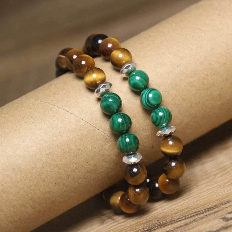 Buddha Stones Tiger Eye Green Tiger Eye Courage Bracelet - image 15