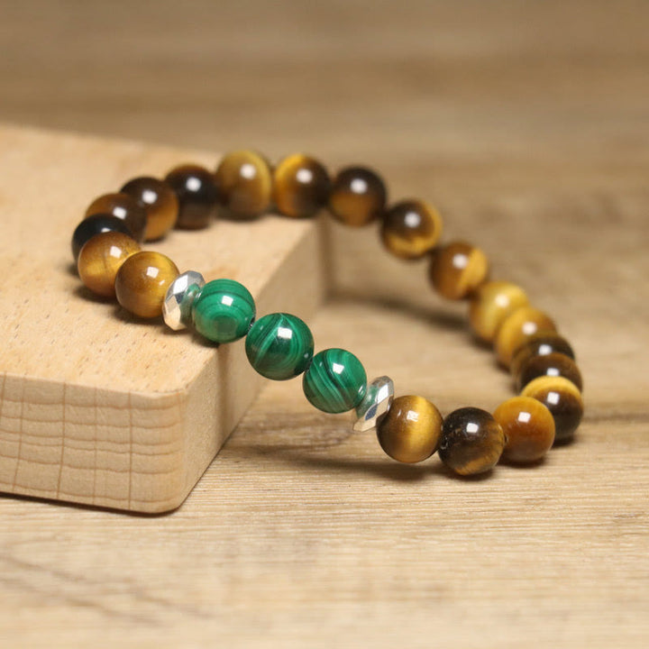Buddha Stones Tiger Eye Green Tiger Eye Courage Bracelet - image 9