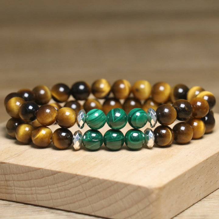 Buddha Stones Tiger Eye Green Tiger Eye Courage Bracelet - image 11
