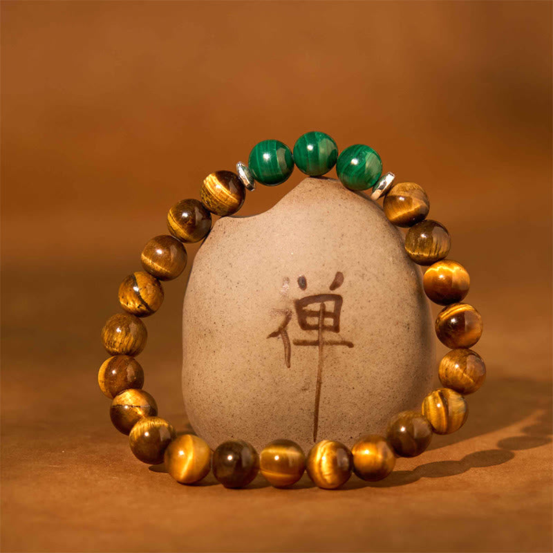 Buddha Stones Tiger Eye Green Tiger Eye Courage Bracelet - image 5