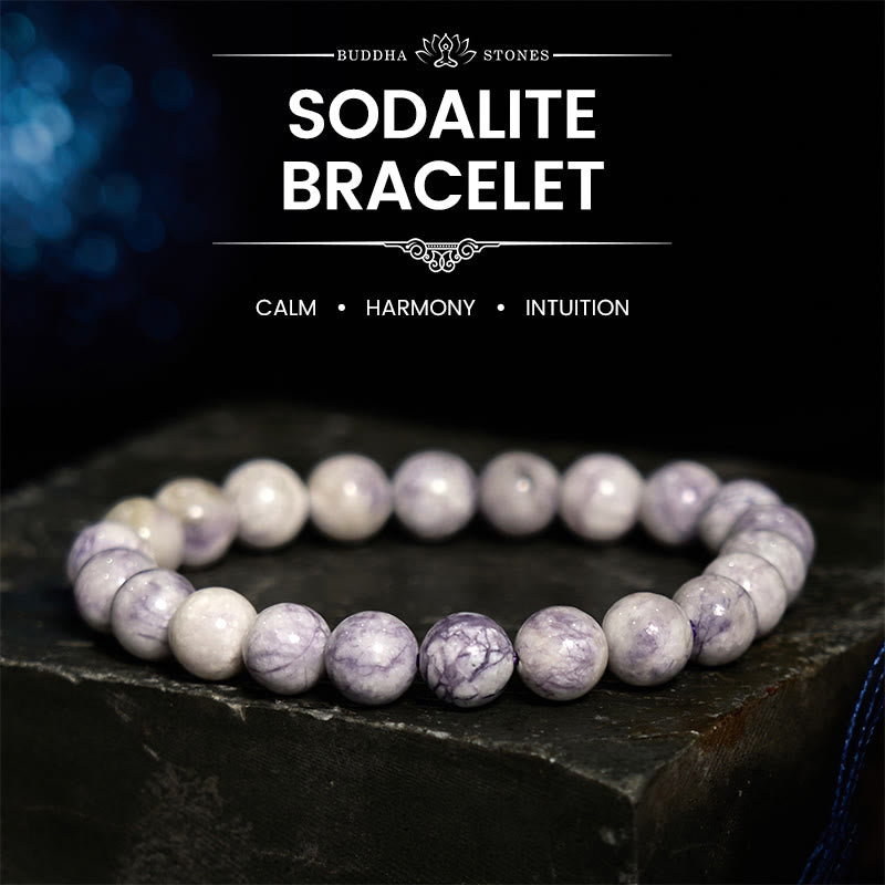 Buddha Stones Sodalite Harmony Bracelet - Sodalite(Wrist Circumference: 14-16cm) - image 0