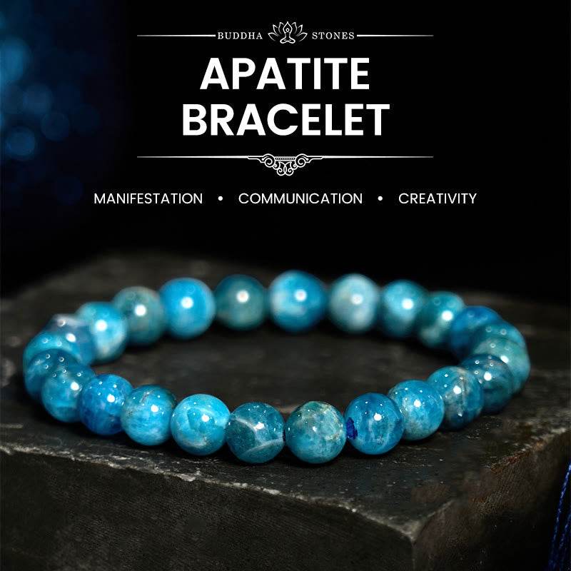 Buddha Stones Apatite Motivation Bracelet - Apatite(Wrist Circumference: 14-16cm) - image 0