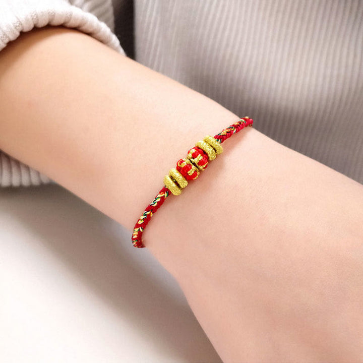 Buddha Stones Chinese Zodiac Natal Buddha Colorful Strings Luck Bracelet - image 4