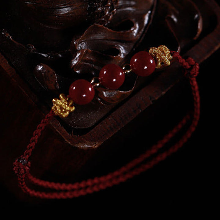 Buddha Stones Colorful String Cinnabar Calm Bracelet - image 11