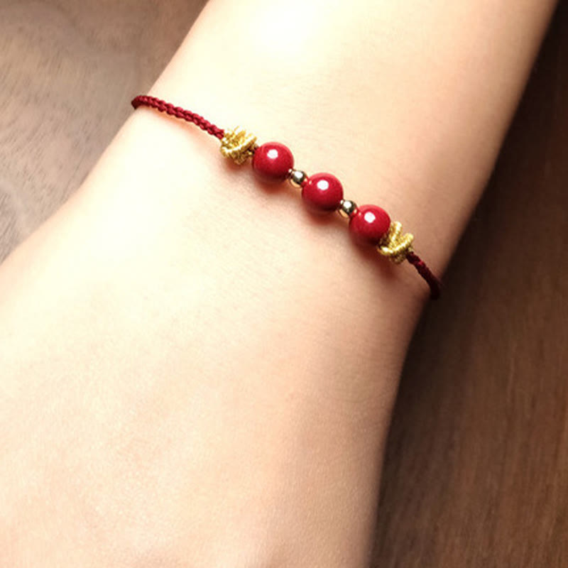 Buddha Stones Colorful String Cinnabar Calm Bracelet - image 12