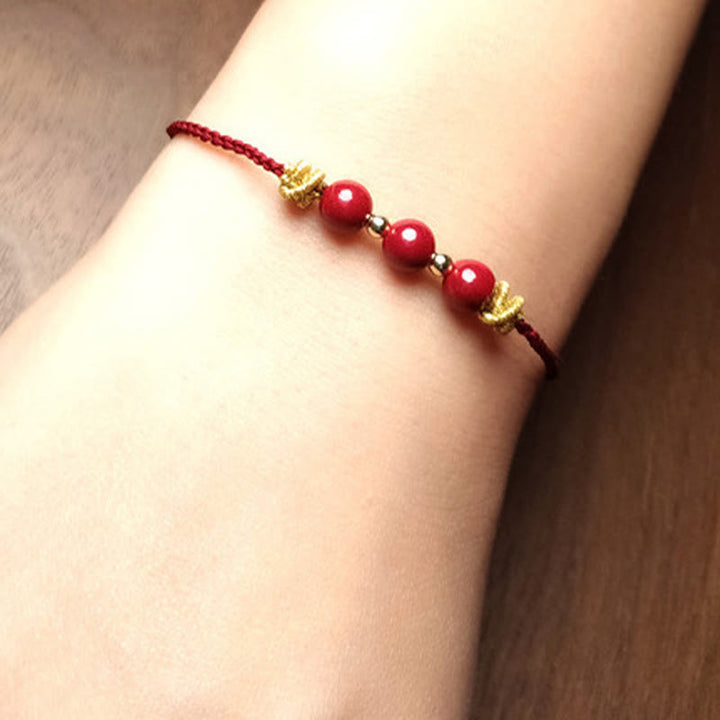 Buddha Stones Colorful String Cinnabar Calm Bracelet - image 12