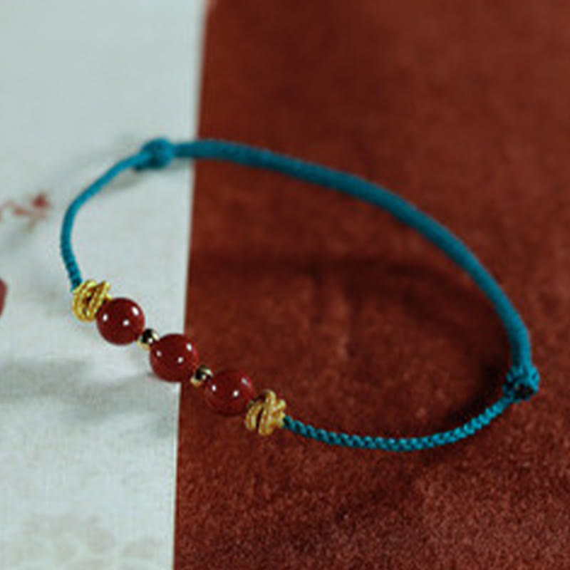 Buddha Stones Colorful String Cinnabar Calm Bracelet - image 3