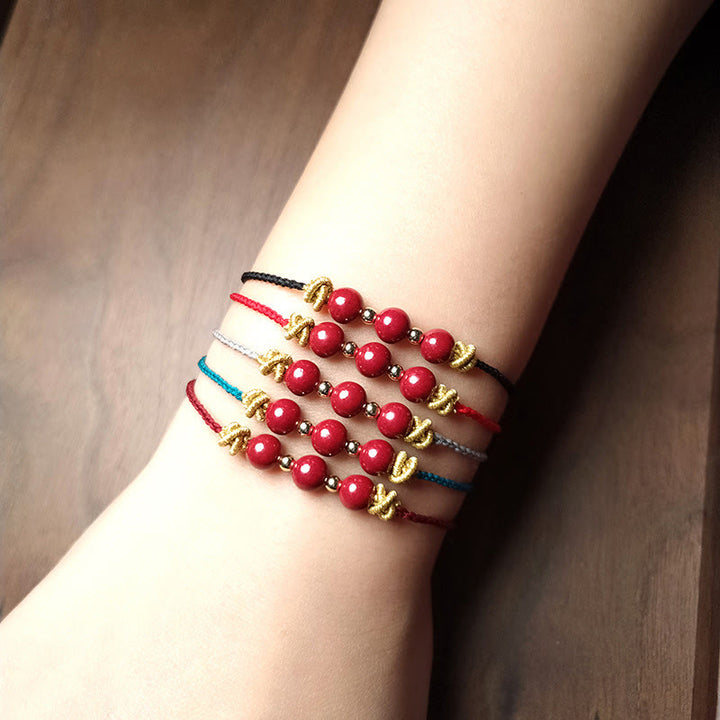 Buddha Stones Colorful String Cinnabar Calm Bracelet - image 18