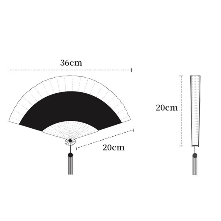 Buddha Stones Retro Bamboo Hollow Engraving Handheld Bamboo Folding Fan - image 4