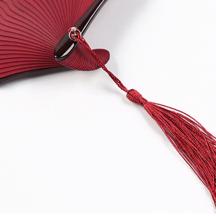 Buddha Stones Retro Bamboo Hollow Engraving Handheld Bamboo Folding Fan - image 9