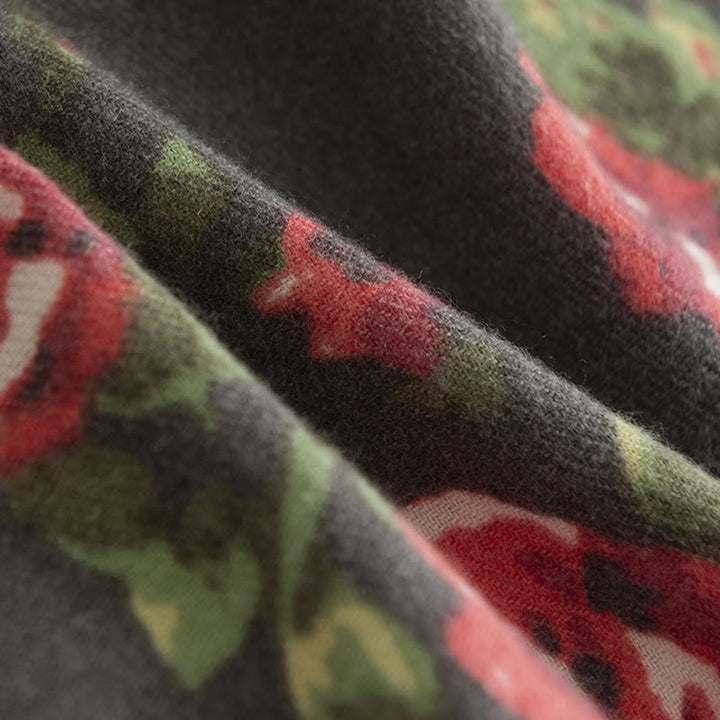 Buddha Stones Tibetan Rose Flower Garden Shawl Fall Winter Cozy Scarf Wrap  - image 16