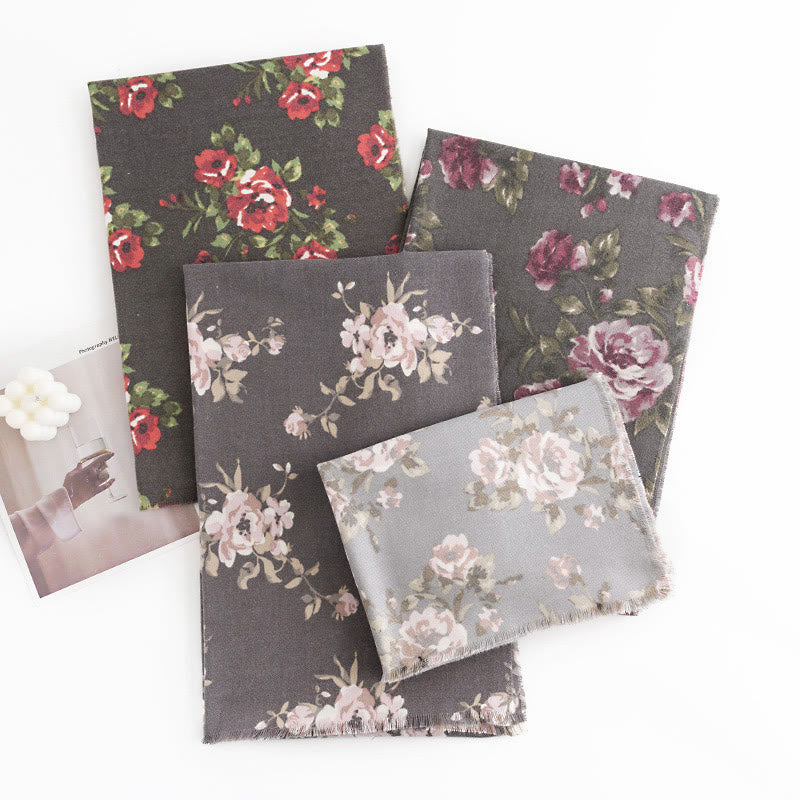 Buddha Stones Tibetan Rose Flower Garden Shawl Fall Winter Cozy Scarf Wrap  - image 26