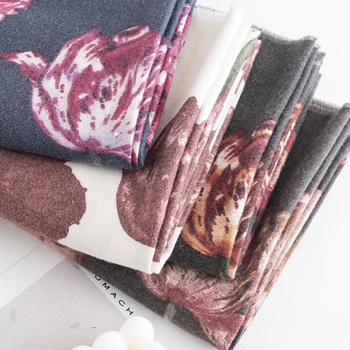 Buddha Stones Tibetan Shawl Elegant Flower Print Fall Winter Soft Warm Scarf Wrap - image 14