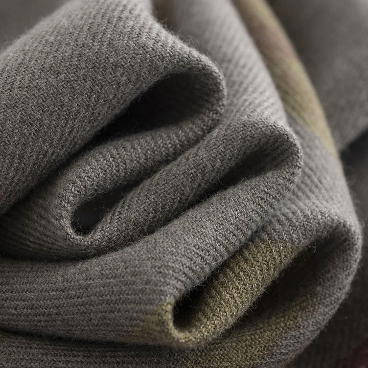 Buddha Stones Tibetan Purple Flowers Print Pattern Design Shawl Fall Winter Warm Travel Scarf Wrap - image 6