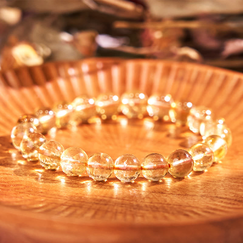 Buddha Stones Boost Vitality Warm Color Series Positive Courage Bracelet - Light Citrine(Wrist Circumference: 14-16cm) - image 11