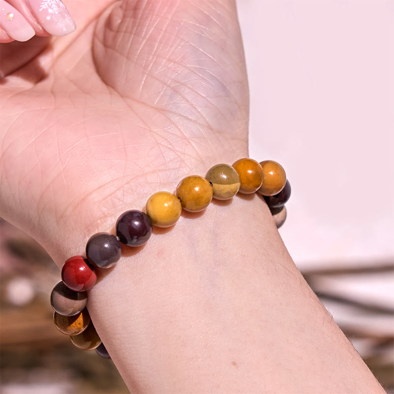 Buddha Stones Boost Vitality Warm Color Series Positive Courage Bracelet - image 21