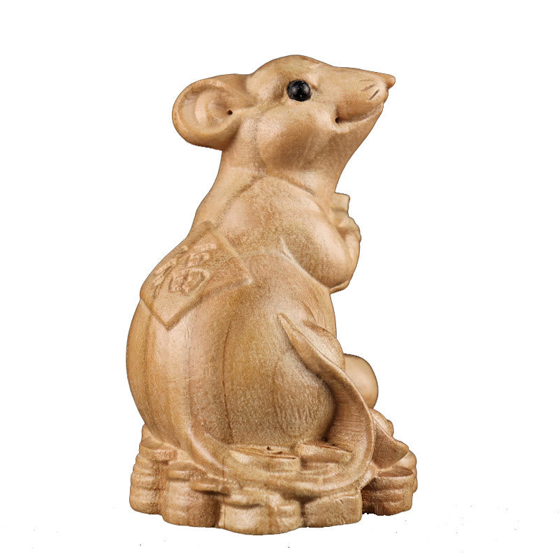 Buddha Stones Year Of The Snake Chinese Zodiac Fu Character Peach Wood Home Statue Decoration - image 7