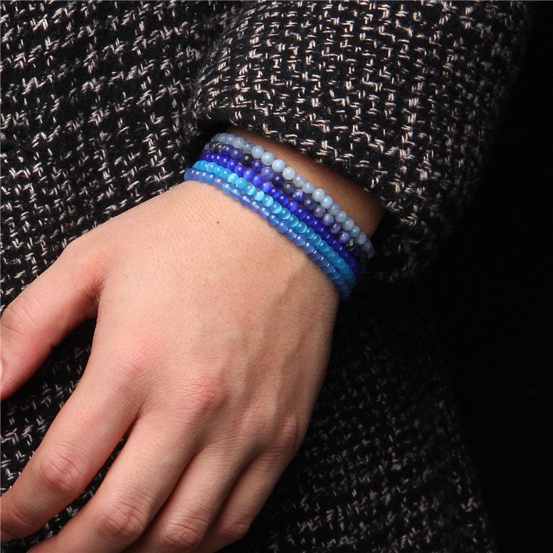 Buddha Stones 4mm Various Stone Crystal Mini Beads Healing Bracelet - image 65