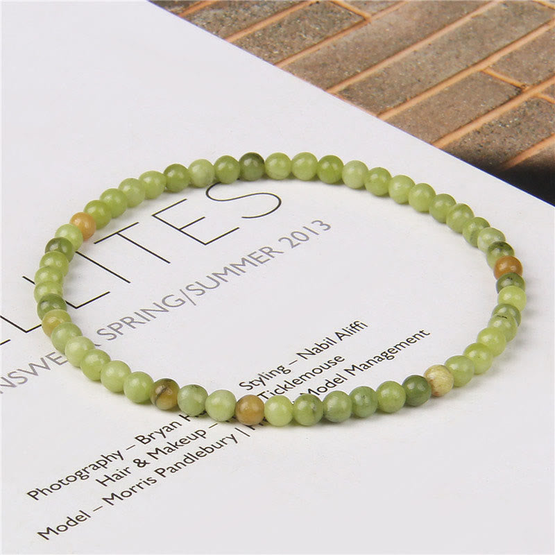 Buddha Stones 4mm Various Stone Crystal Mini Beads Healing Bracelet - image 59