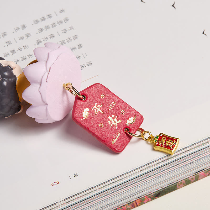 Buddha Stones Lotus Avalokitesvara Buddha Fu Character Wealth Car Hanging Decoration - image 11