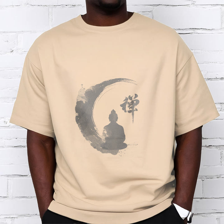 Buddha Stones Meditating Buddha Pattern Cotton Tee T-shirt - image 17