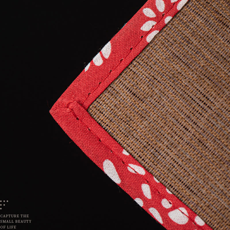 Buddha Stones Cat Bell Bamboo Mat Healing Ceramic Incense Burner Desk Decoration - image 11