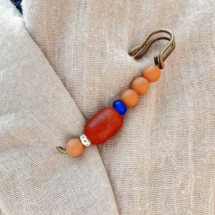 Buddha Stones Bodhi Seed Agate Calm Harmony Brooch - image 6