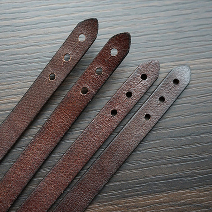 Buddha Stones Vintage Printed Leather Adjustable Buckle Balance Bracelet - image 11