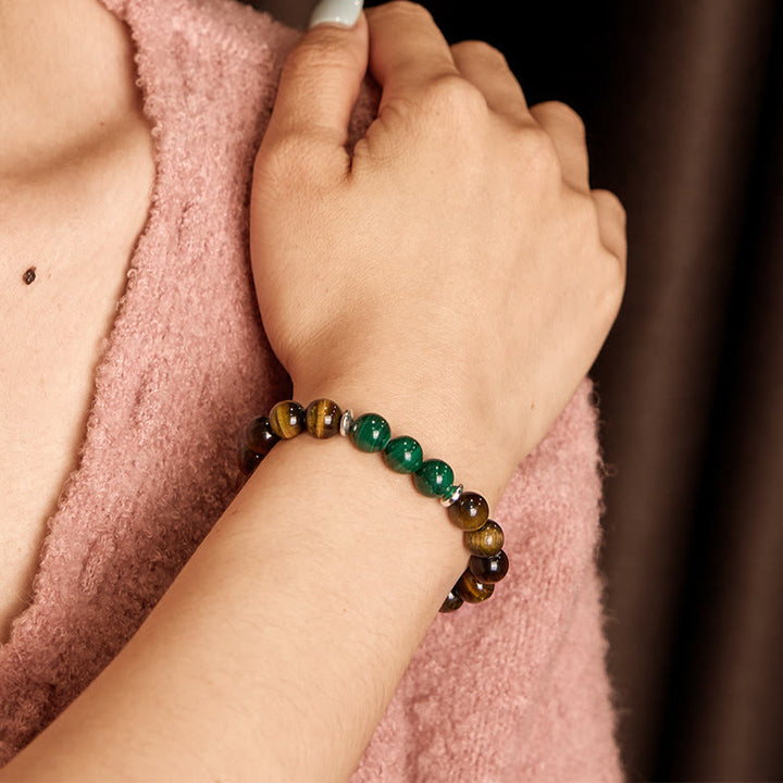 Buddha Stones Tiger Eye Green Tiger Eye Courage Bracelet - image 2