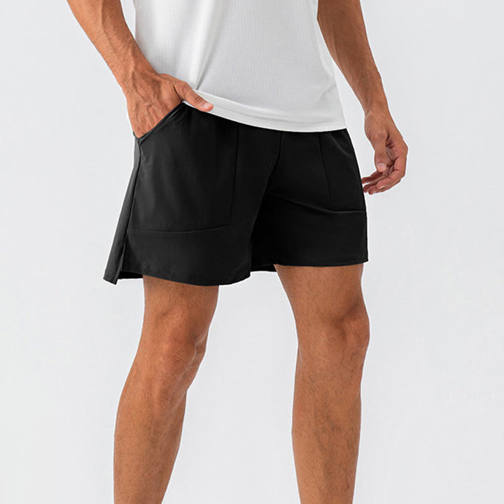 Buddha Stones Men's Casual Quick Dry Sports Shorts With Pockets - Black - US/UK/AU44,EU54 (2XL) - image 24
