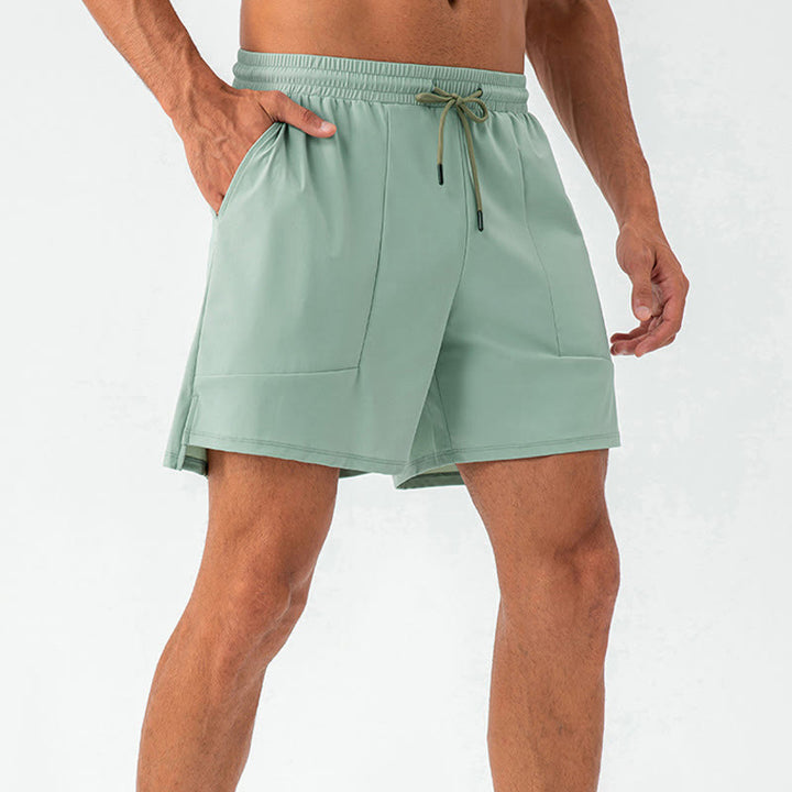 Buddha Stones Men's Casual Quick Dry Sports Shorts With Pockets - Aquamarine - US/UK/AU44,EU54 (2XL) - image 0