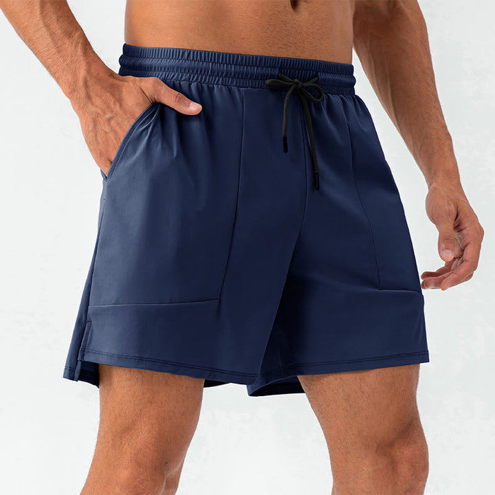 Buddha Stones Men's Casual Quick Dry Sports Shorts With Pockets - DarkBlue - US/UK/AU44,EU54 (2XL) - image 19