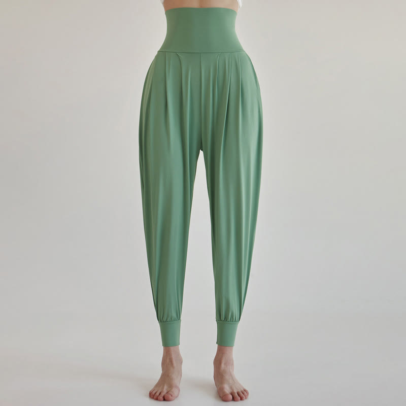 Buddha Stones Casual Plain High Waist Quick Drying Women's Leica Pants With Pockets - MediumAquamarine - US4,UK/AU8,EU36 (L) - image 27