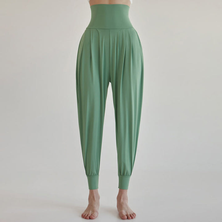 Buddha Stones Casual Plain High Waist Quick Drying Women's Leica Pants With Pockets - MediumAquamarine - US4,UK/AU8,EU36 (L) - image 27