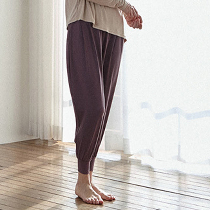 Buddha Stones Casual Plain High Waist Quick Drying Women's Leica Pants With Pockets - image 19