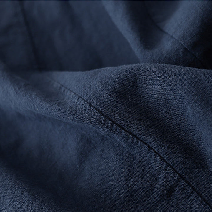 Buddha Stones Casual Plain 7-8 Length Women's Cotton Linen Harem Pants With Pockets - image 20