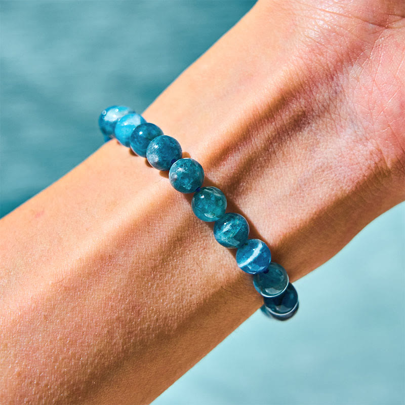Buddha Stone Apatite Motivation Bracelet - image 1