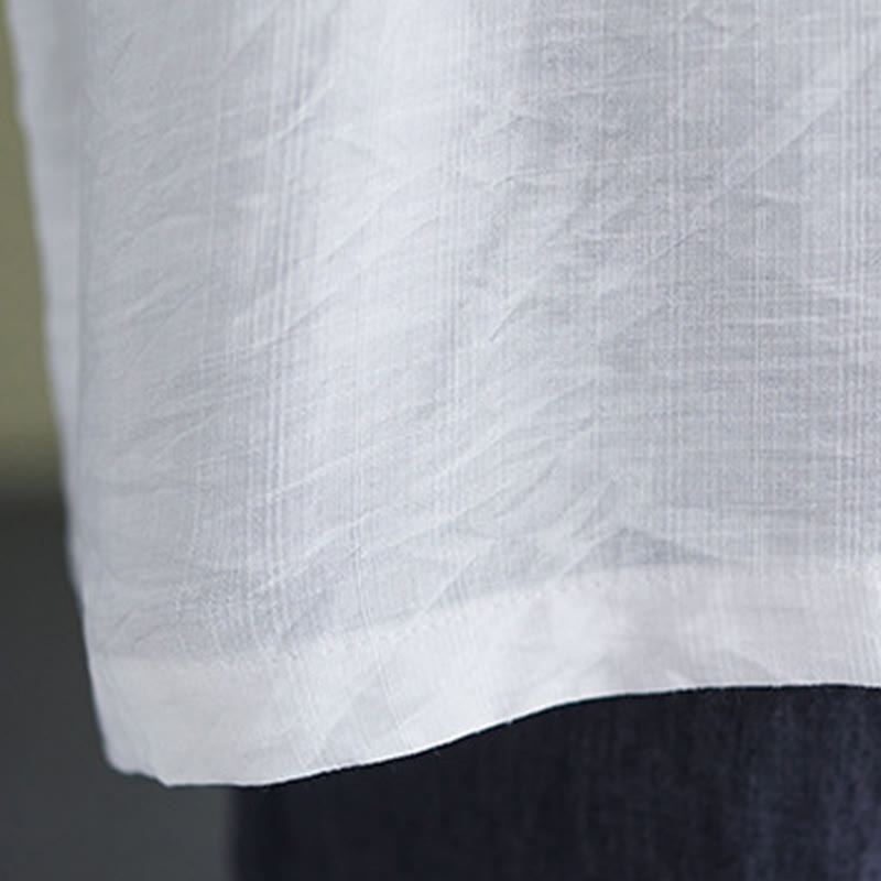 Buddha Stones Casual Plain Women's V-Neck Design Half Sleeve Viscose Shirt - image 9