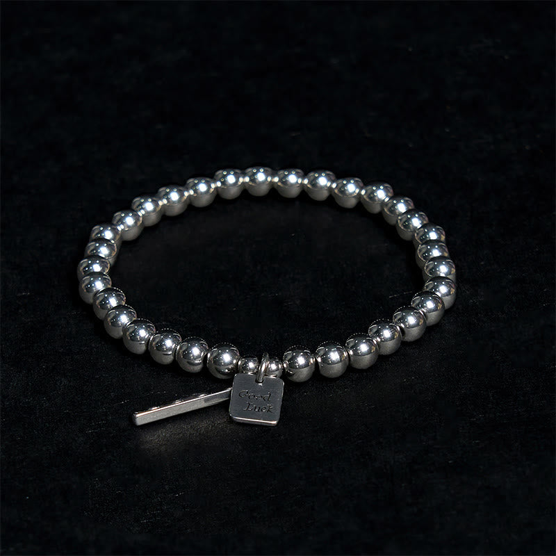 Buddha Stones Titanium Steel Good Luck Balance Bracelet - Titanium Steel(Wrist Circumference: 20-21cm) - image 0