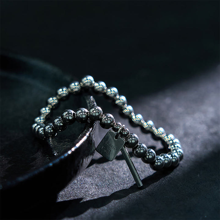 Buddha Stones Titanium Steel Good Luck Balance Bracelet - image 2