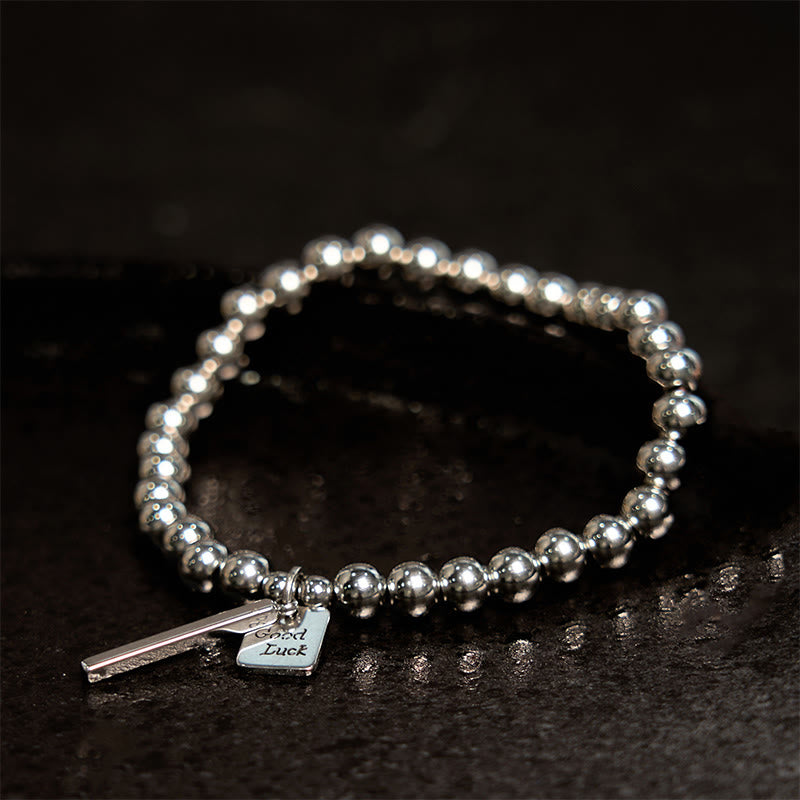 Buddha Stones Titanium Steel Good Luck Balance Bracelet - image 1