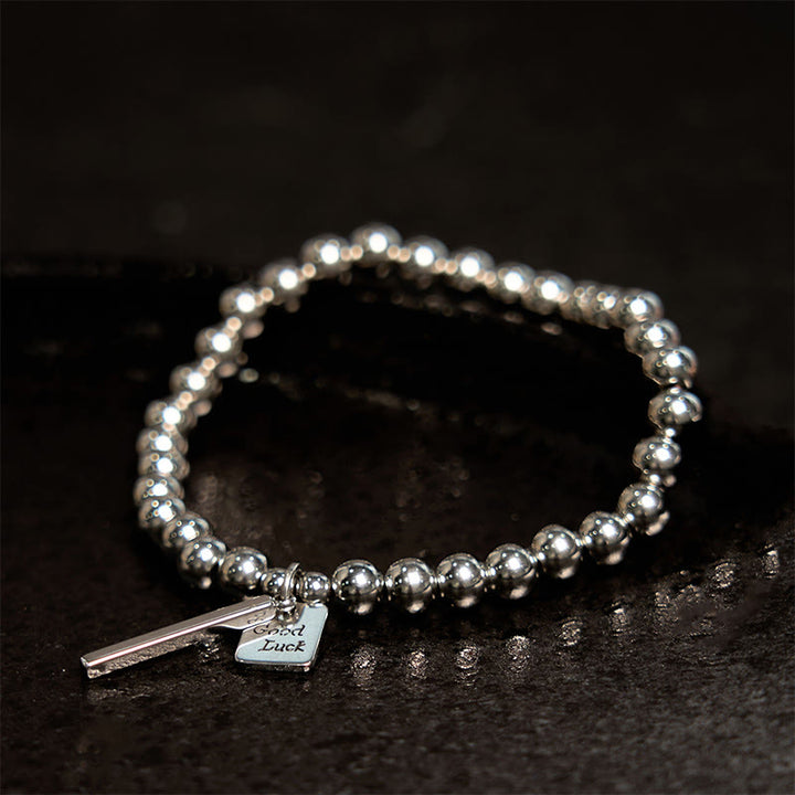 Buddha Stones Titanium Steel Good Luck Balance Bracelet - image 1