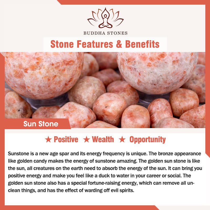 Buddha Stones Natural Sun Stone PiXiu Wealth Bracelet - image 5