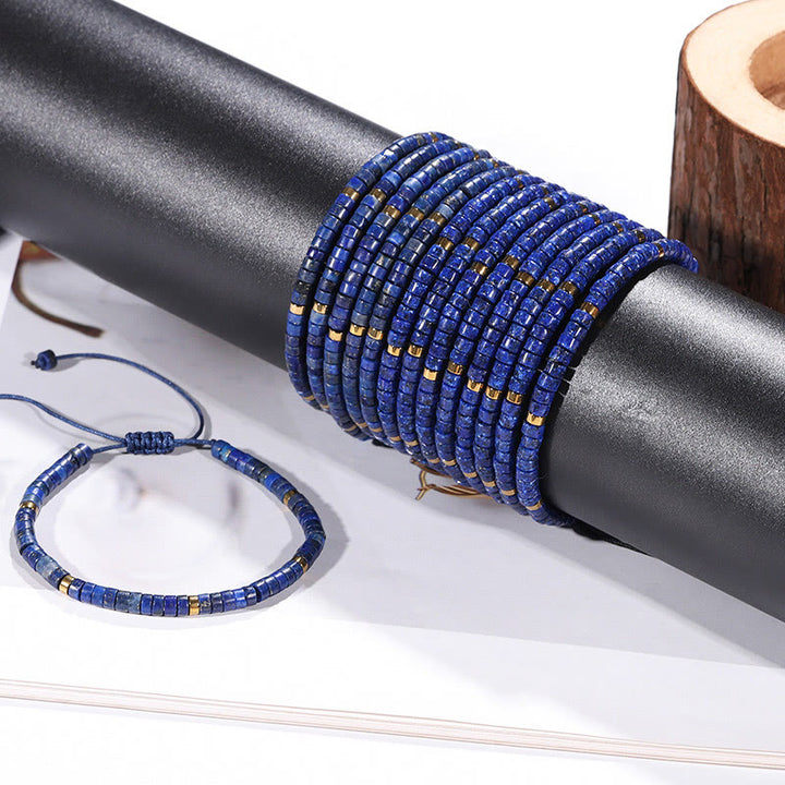 Buddha Stones Natural Lazurite Spacer Bead Positive Balance Bracelet - image 11