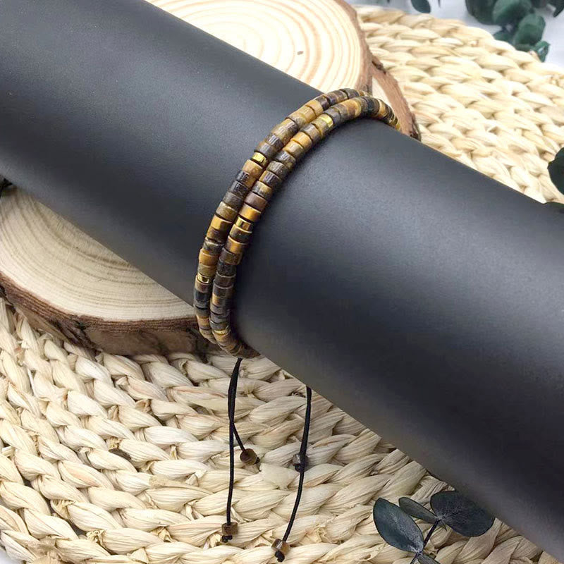 Buddha Stones Natural Tiger Eye Spacer Bead Courage Bracelet - image 7