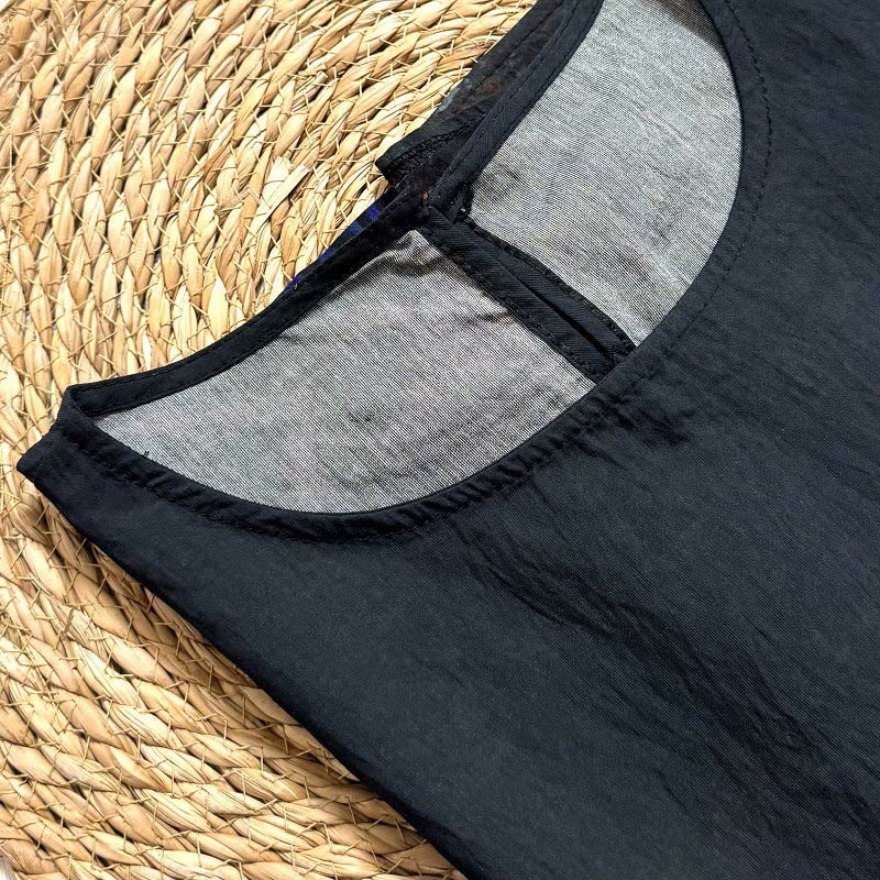 Buddha Stones Casual Printed Auspicious Clouds Various Petals Women's Crew Neck Design Half Sleeve Polyester T-shirt - image 1