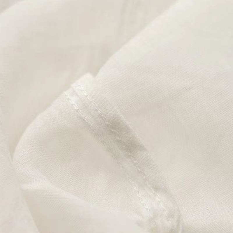 Buddha Stones Casual Plain Button Half Sleeve Middy Collar Women's Shirt - image 21