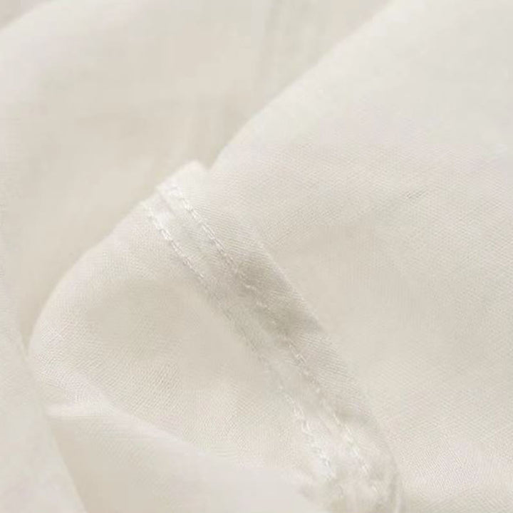 Buddha Stones Casual Plain Button Half Sleeve Middy Collar Women's Shirt - image 21