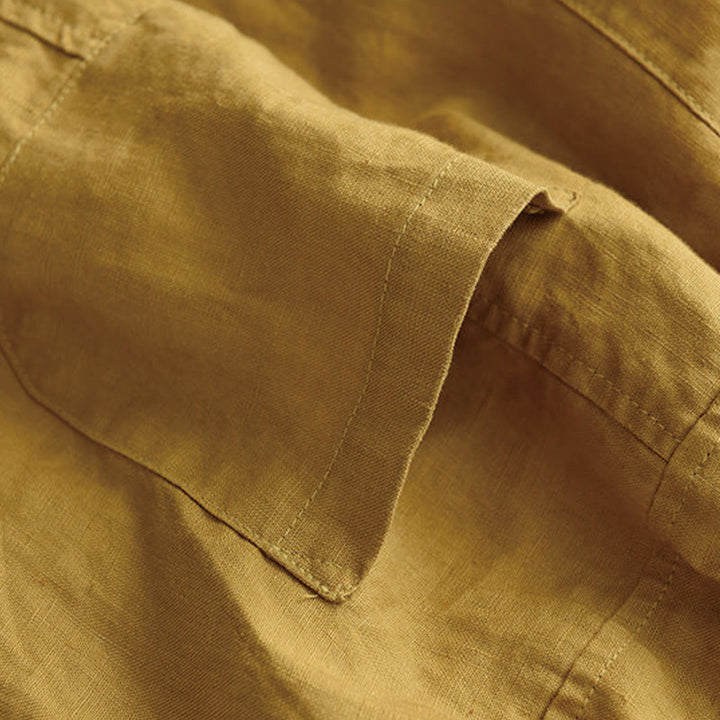 Buddha Stones Summer Casual Splicing Plain Design Women's Harem Pants With Pockets - image 7