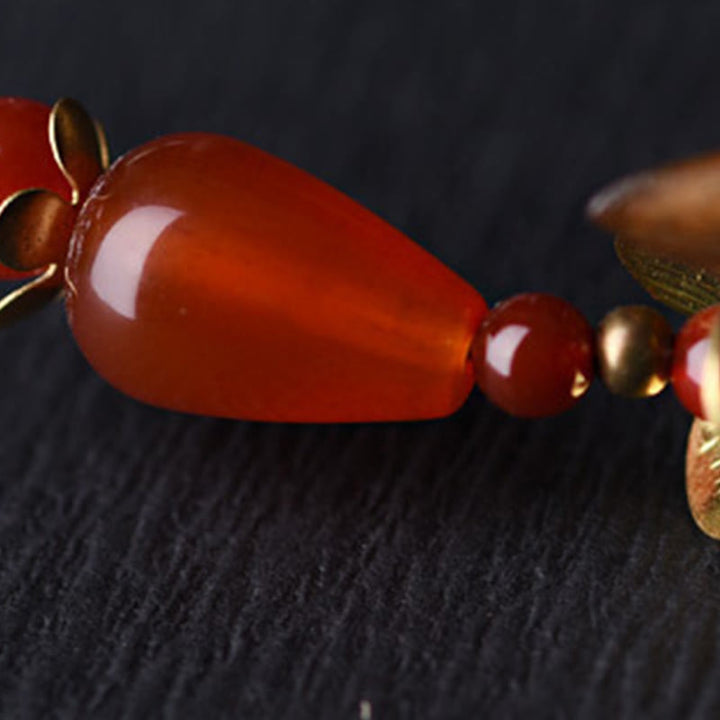 Buddha Stones Silver Tassel Green Sandalwood Soothing Hairpin - image 12